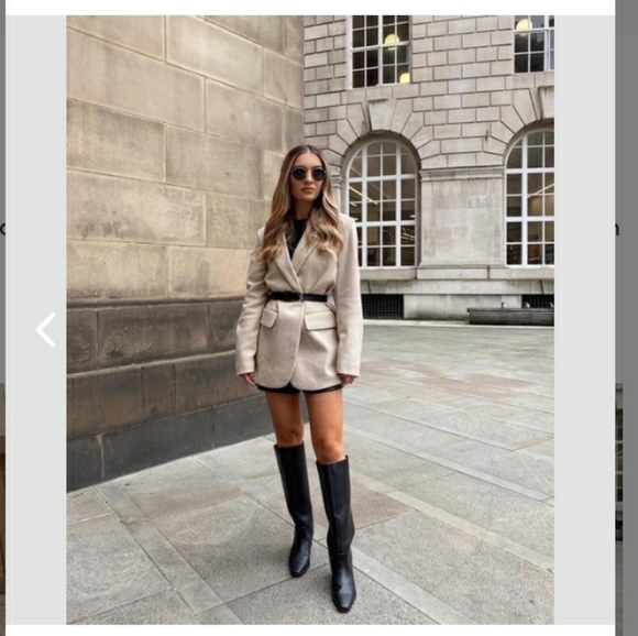 H&M Shoes - H&M faux leather boots blogger's favorite